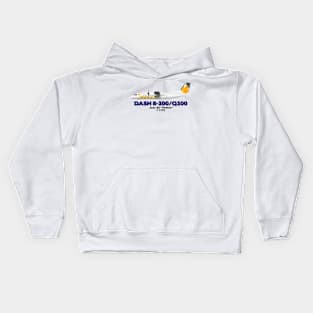 DeHavilland Canada Dash 8-300/Q300 - Jazz Air "Yellow" Kids Hoodie